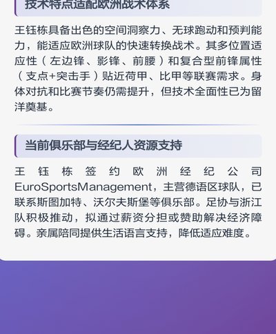 王钰栋谈留洋：有很多的地方可以选择，肯定要符合更多的条件